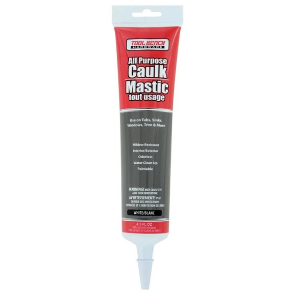 Tool Bench All Purpose White Caulk, 4.5 fl.oz. - Picture 1 of 3